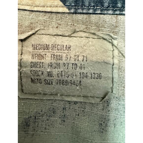 US Army Combat Woodland Camouflage Field Jacket Coat vintage medium regular - Picture 2 of 6